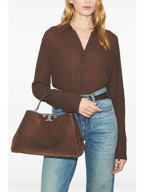 Borsa Eleanor in suede TORY BURCH | 174278203